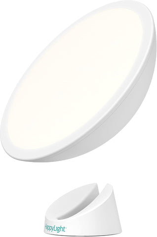 Verilux HappyLight Halo Cordless LED Light Therapy Lamp, 10,000 Lux