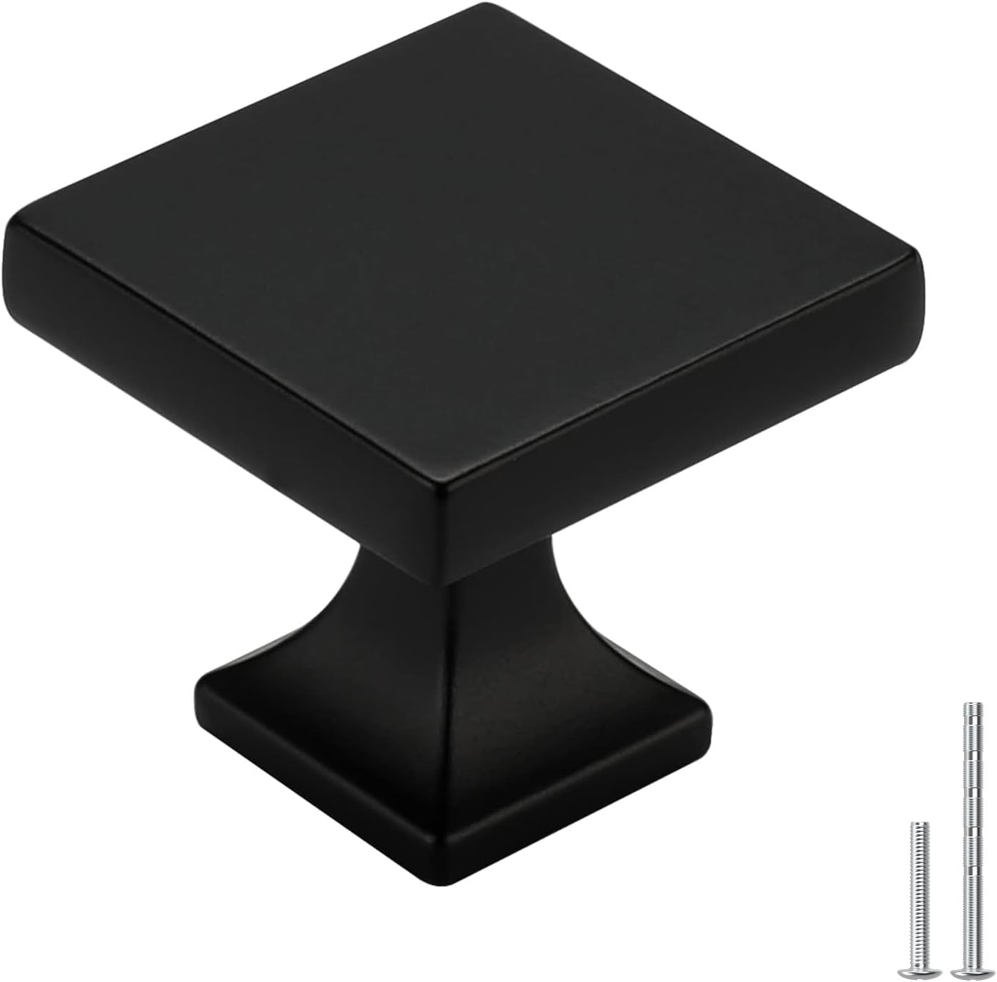 homdiy Black Cabinet Knobs 30 Pack Matte Black Square Cabinet Knobs