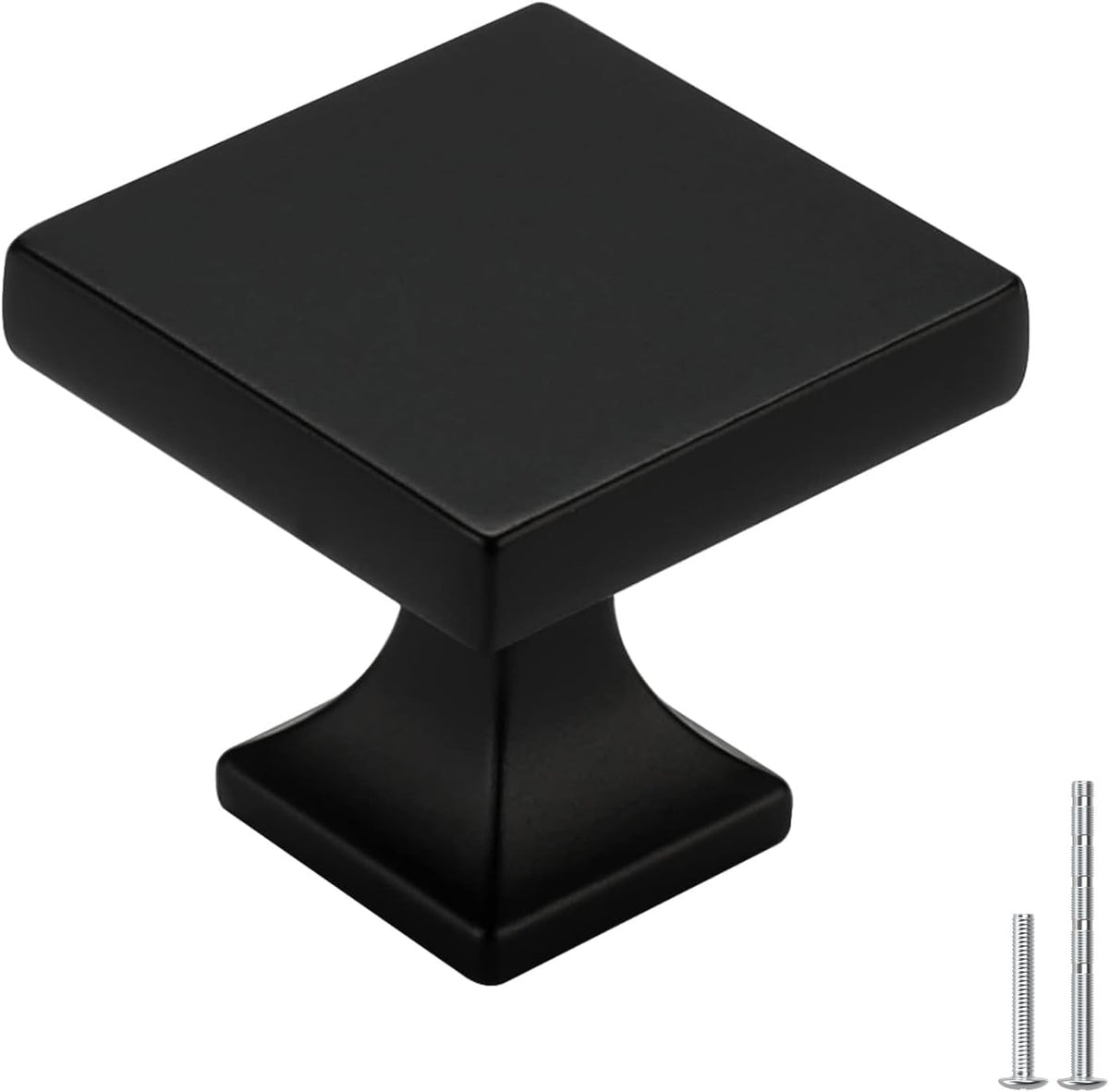 homdiy Black Cabinet Knobs 30 Pack Matte Black Square Cabinet Knobs