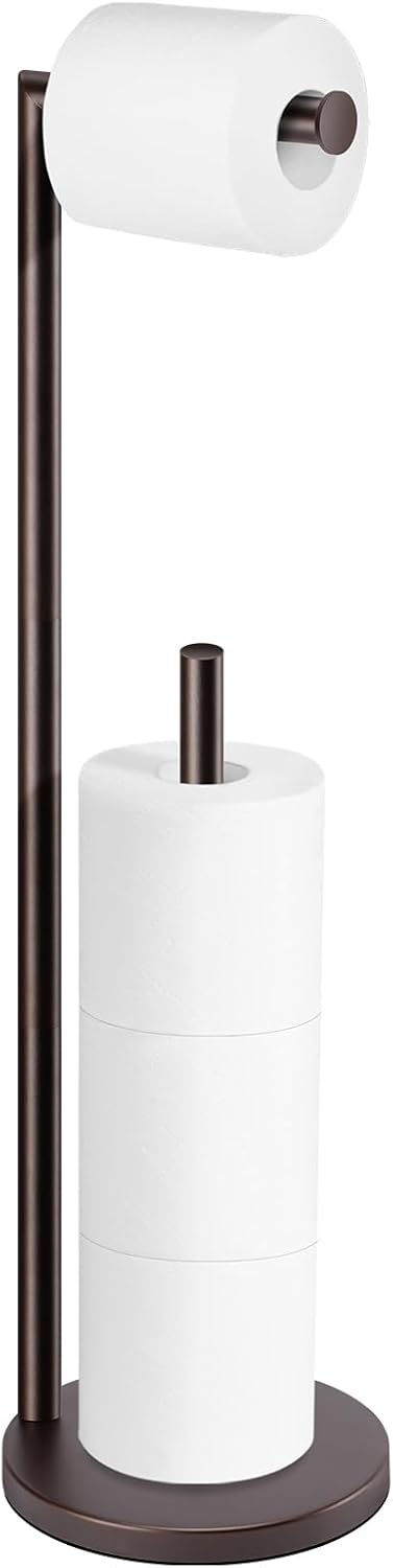 Toilet Paper Holder Stand, Bronze Toilet Paper Holder Free Standing