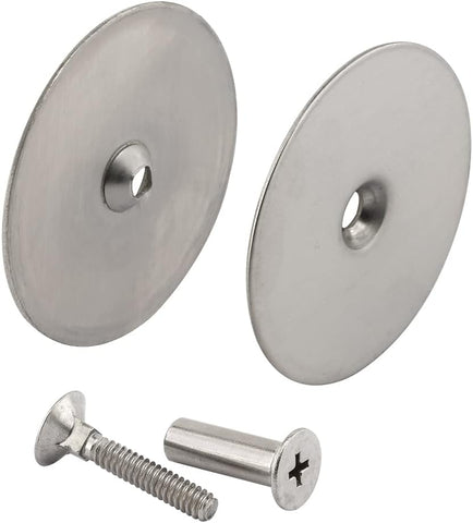 Prime-Line U 10677 Steel Door Hole Cover Plate, Stainless Steel (Single Pack)