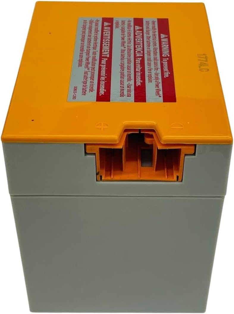 Fisher Price Power Wheels 12V Battery for Ride On Toys | 12V Kids Car Battery Replacement | Barbie Power Wheels Battery, Kids Jeep Battery Replacement | 00801-1661 and 00801-1776 Probe-style Orange Top Battery