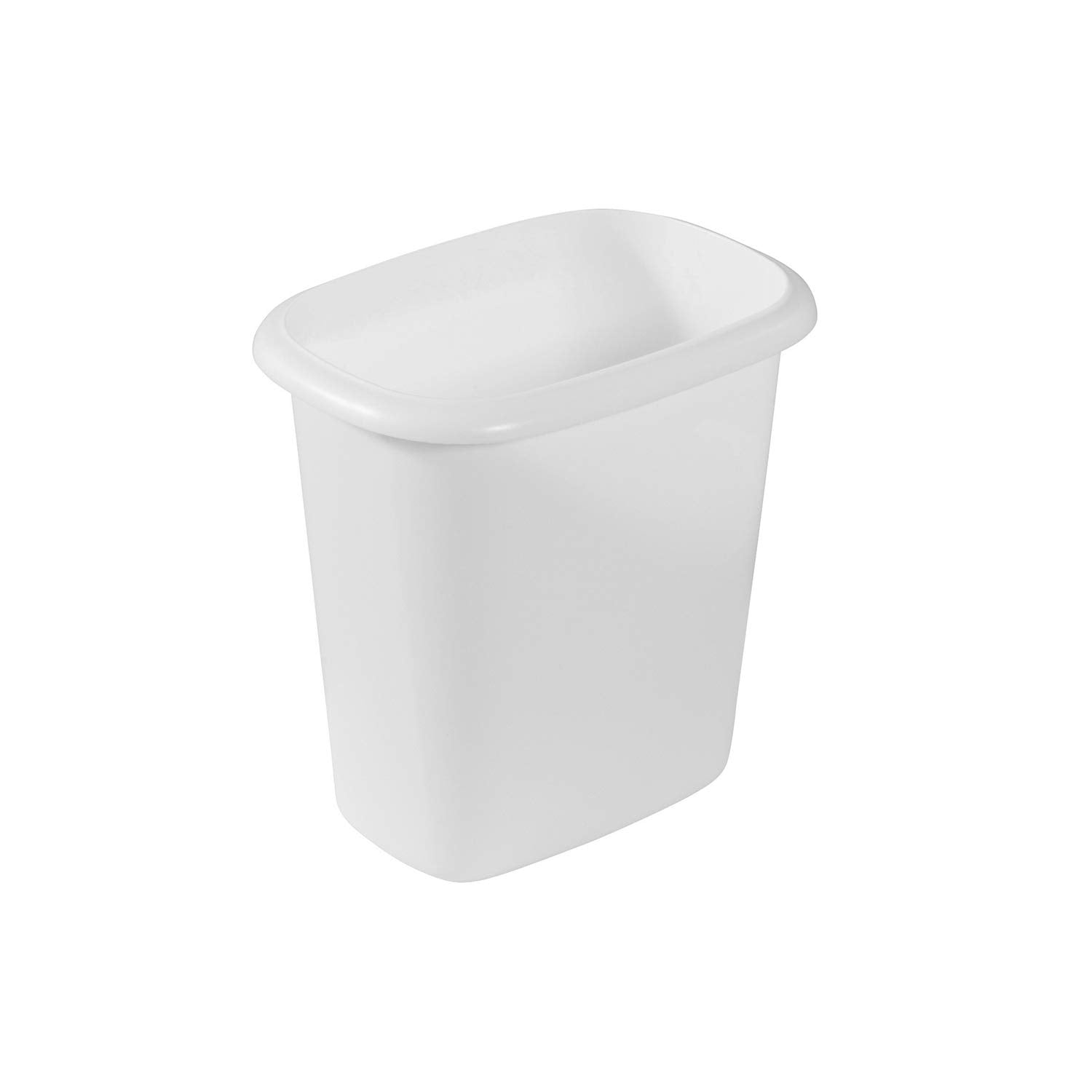 Rubbermaid Vanity Trash Can/Wastebasket 1.5-Gallons/6-Quarts White for Under Counter/Kitchen/Office/Bedroom/Bathroom (Pack of 3)