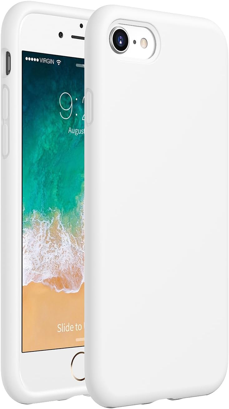 CellEver Heavy-Duty Silicone Case for iPhone 17 Pro [Compatible with MagSafe] [Camera Protection] [Anti-Oil Coating] Military Drop Protection, Soft Scratch-Free Interior, White