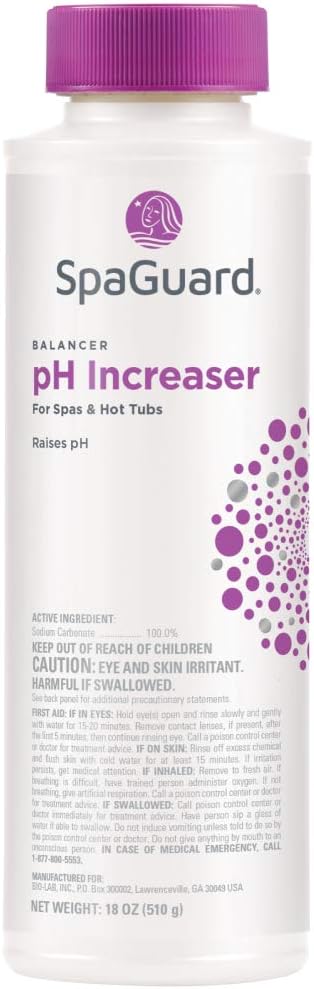 SpaGuard pH Increaser, 18 oz, Pack of 3, pH Raiser for Spas & Hot Tubs, Protects Equipment from Corrosion, Balances Water