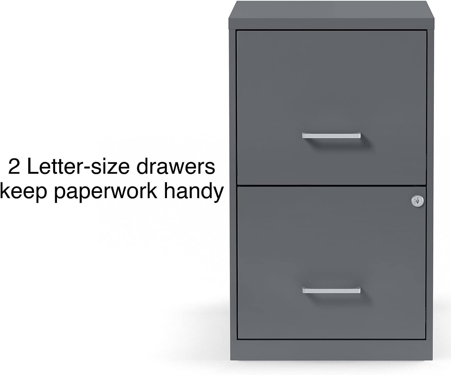 Staples Vertical File Cabinet, 2-Drawer, for Letter/Legal Files