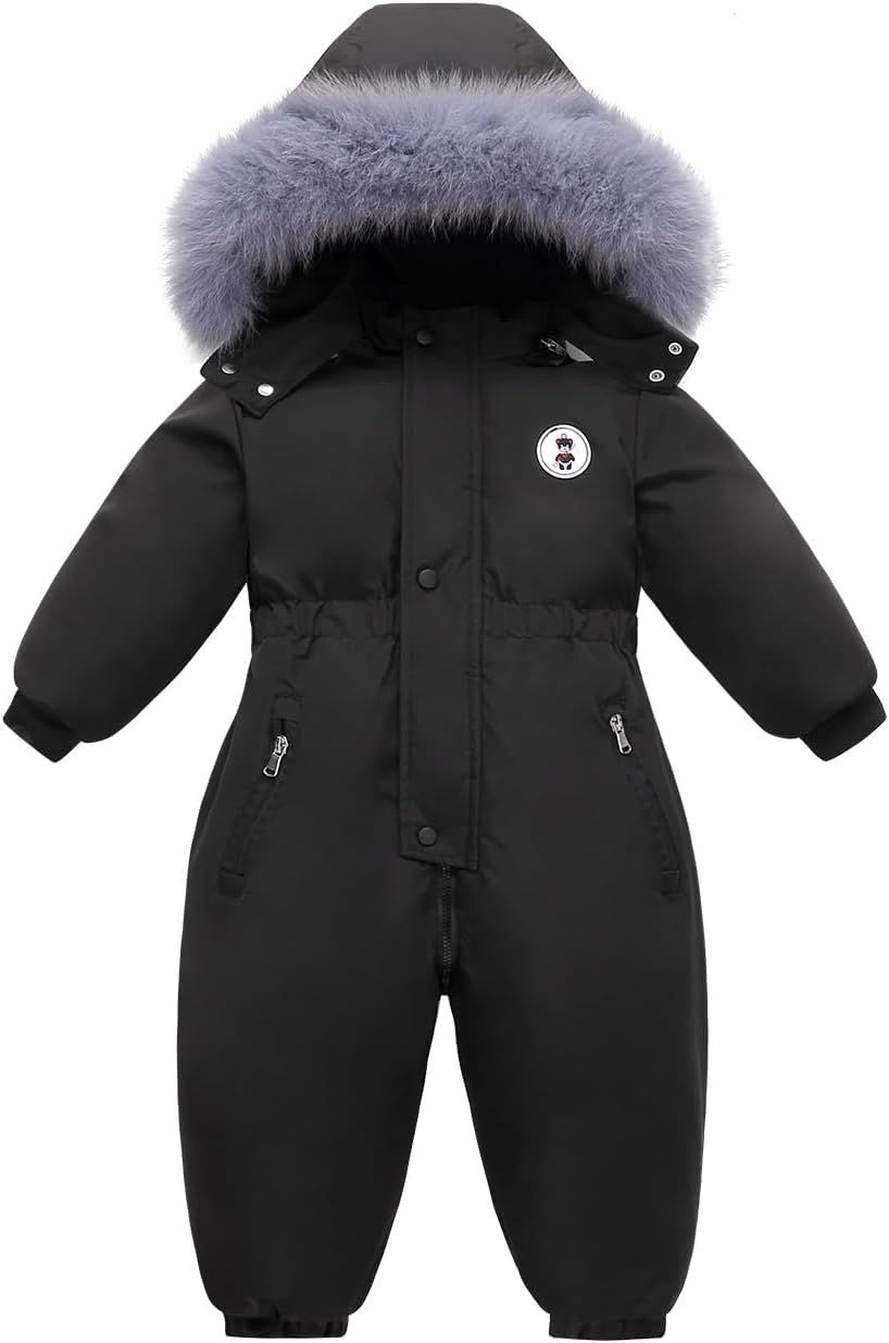 Baby Boy Snowsuit Coat Toddler Girl Winter Jacket Kid Fleece Snow Suits Clothes