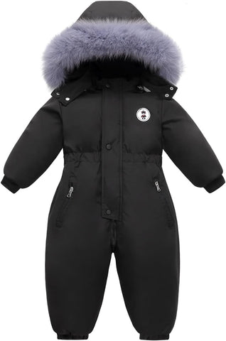 Baby Boy Snowsuit Coat Toddler Girl Winter Jacket Kid Fleece Snow Suits Clothes