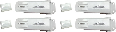 Class A Customs | Four (4) Pack of White Locking Fold Down Camper Latch and Catch
