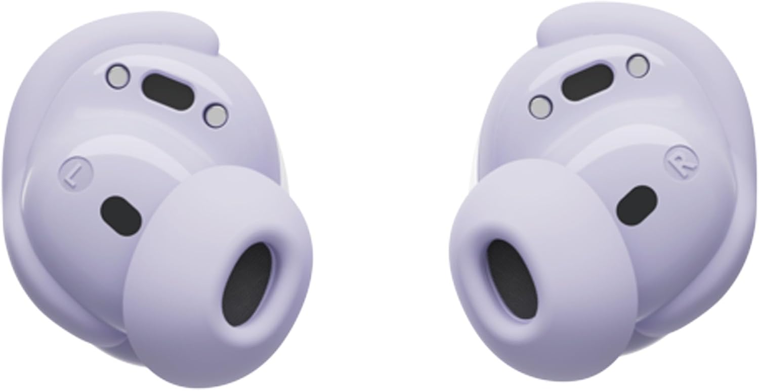Bose QuietComfort Bluetooth Earbuds, True Wireless Earbuds with Active Noise Cancellation and Mic, Deep Bass, IPX4 Rating, Up to 8.5 Hours of Playtime, Chilled Lilac