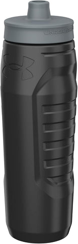 Under Armour Squeeze Water Bottles, 32 oz Water Bottles, Sideline Sports Water Bottle with Quick-Shot Lid, Quick & Easy Hydration, Gym Water Bottles, Squeeze Bottle, 1 32oz Bottle