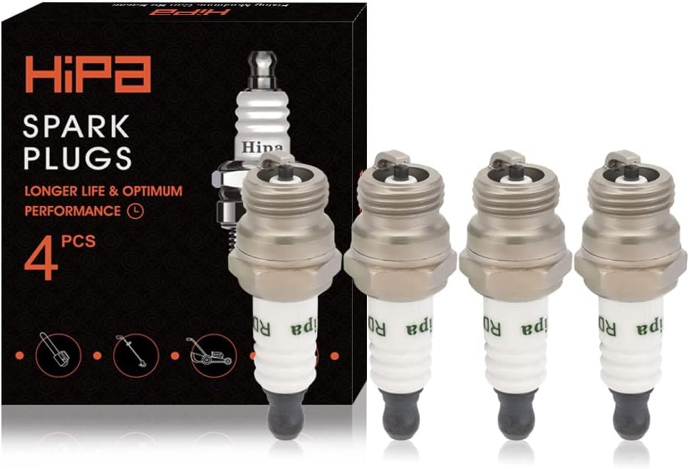 Hipa 794-00055A Spark Plug Replaces MTD 794 00055A 753-06847 753-06193 794-00050 Champion RDJ7J DJ7J NGK BM6F Spark Plug (4 Pack)