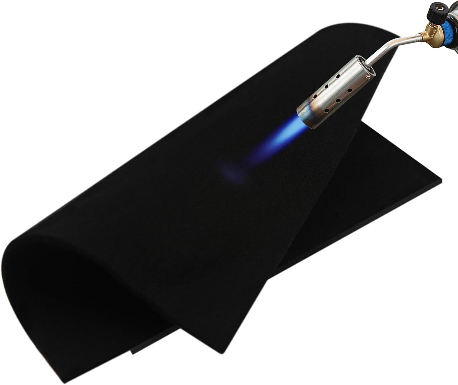 Welding Blanket Fireproof – Matace Carbon Felt Soldering Mat & Pad, 5mm Flame Retardant Fabric, Heat Shield for Brazing, Stove Wick, Automotive Repair, HVAC Plumbing - 12x14 Inch, 2 Pack, Black
