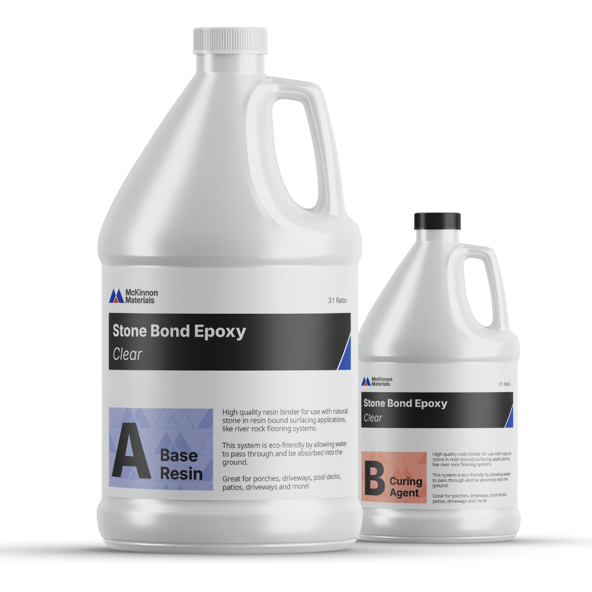 McKinnon Stone Bond Resin Bound Surfacing Epoxy 1 Gallon, Pebble Binder