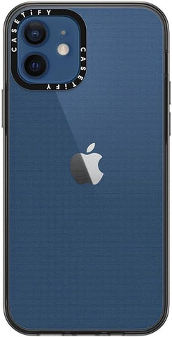 CASETiFY for iPhone 12 Case - Compact Clear Black