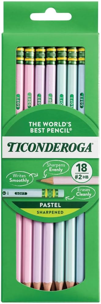 Ticonderoga Wood-Cased Pencils, Pre-Sharpened