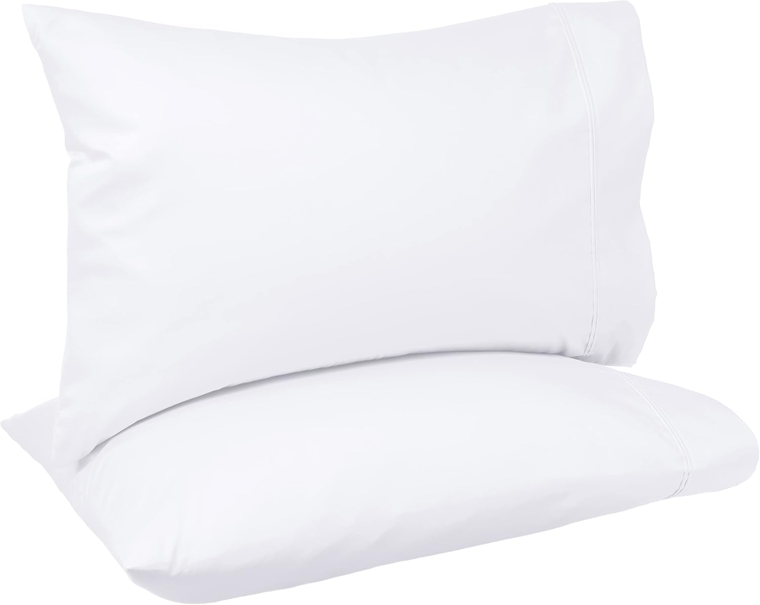 Amazon Basics 400 Thread Count Cotton Pillow Case, King, Set of 2, Beige, 40" L x 20" W, Pillows Not Included (Pack of 2)
