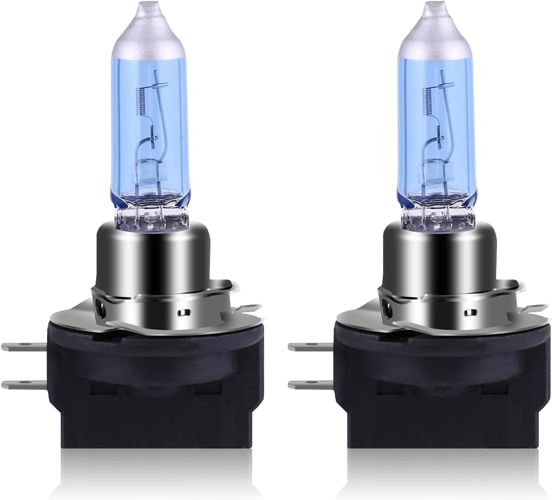 NEWBROWN H11B Headlight Bulb Halogen Bulb 5000K Super White Light Long Life Replacement PGJY19-2 12V/55W (H11B, 2 Pack)