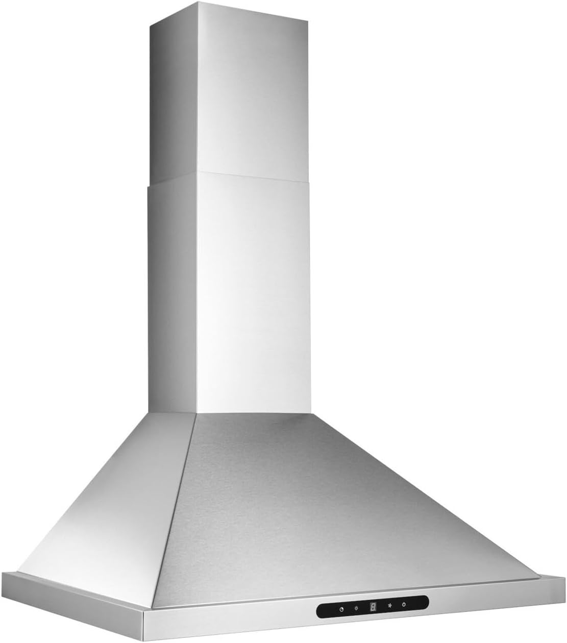 Broan-NuTone Elite 30" Pyramidal Chimney Range Hood with LED Lighting, Wall-Mount Kitchen Chimney Vent Hood, 640 Max CFM, Stainless Steel