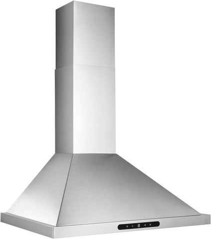 Broan-NuTone Elite 30" Pyramidal Chimney Range Hood with LED Lighting, Wall-Mount Kitchen Chimney Vent Hood, 640 Max CFM, Stainless Steel