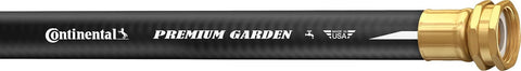 Continental Premium Garden, Black Heavy Duty Cold Water Garden Hose, 5/8in Inside Diameter x 25ft Length, Male x Female Garden Hose Thread