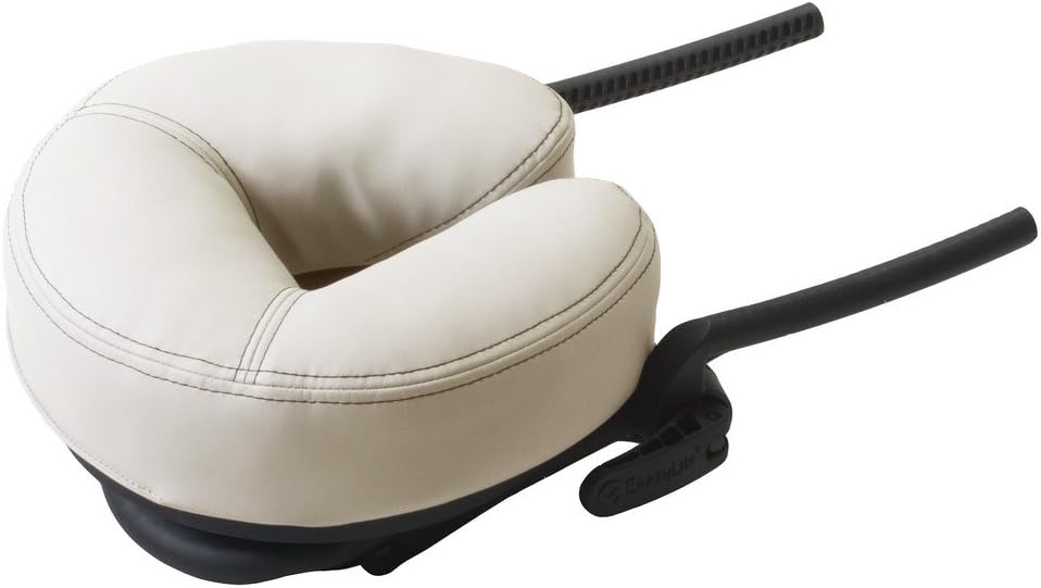 EarthLite Massage Table Face Cradle Deluxe Adjustable - Massage Table/Massage Chair Headrest Platform with Face Pillow, Vanilla Crème