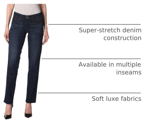 Democracy Womens Ab Solution Straight Leg Jean