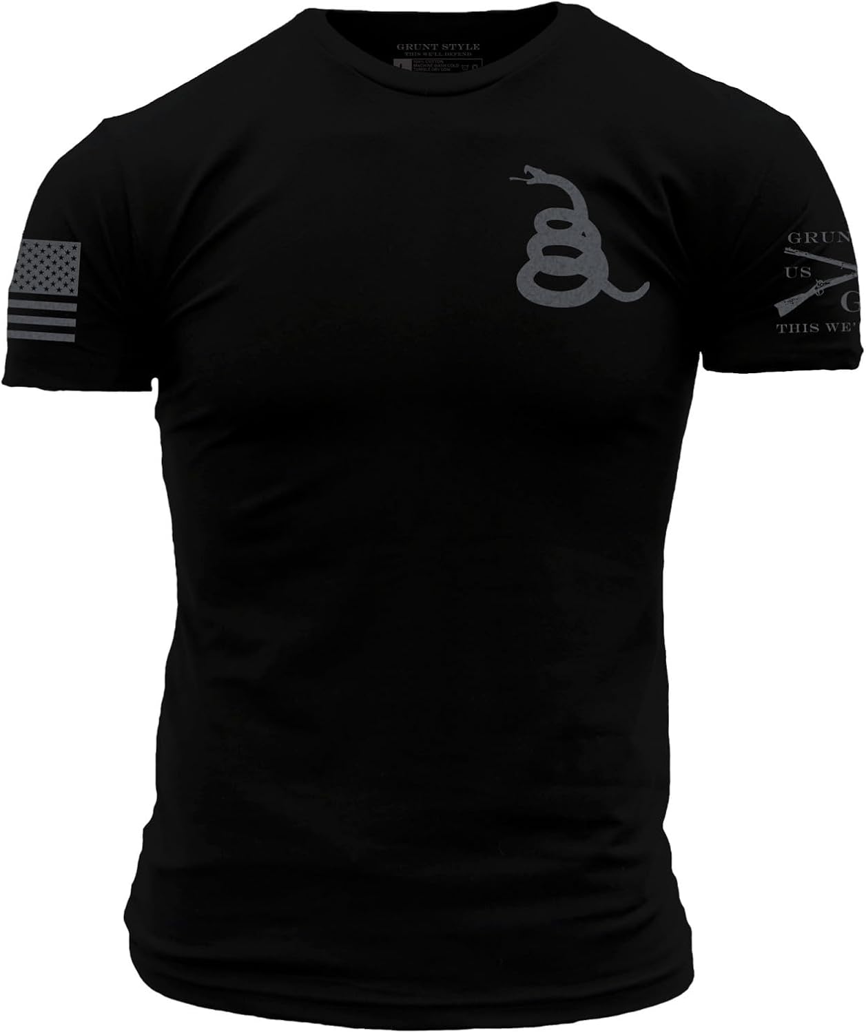 Grunt Style Concealed Gadsden Men's T-Shirt