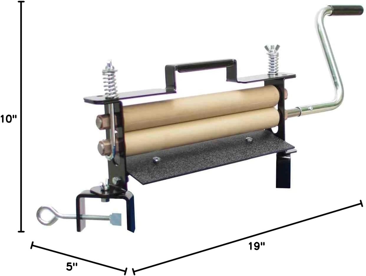 The Great American Wringer Co - Model Black Coated Steel Tan Rollers - Hand Wringer - Made in USA
