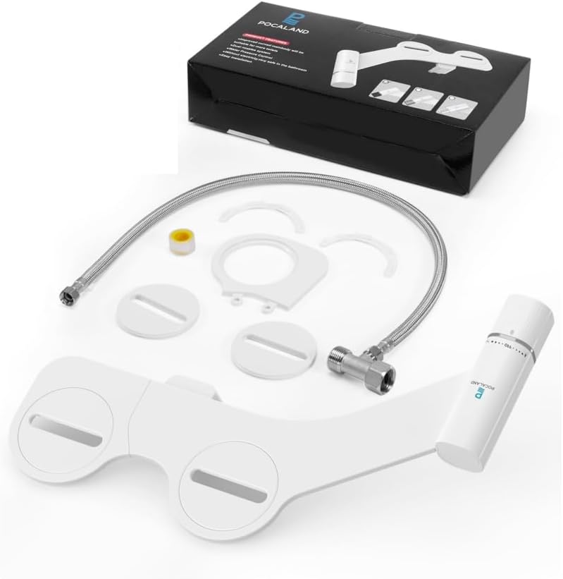 Bidet Attachment, Posterior&Feminine Wash-(Retractable Dual Nozzles)