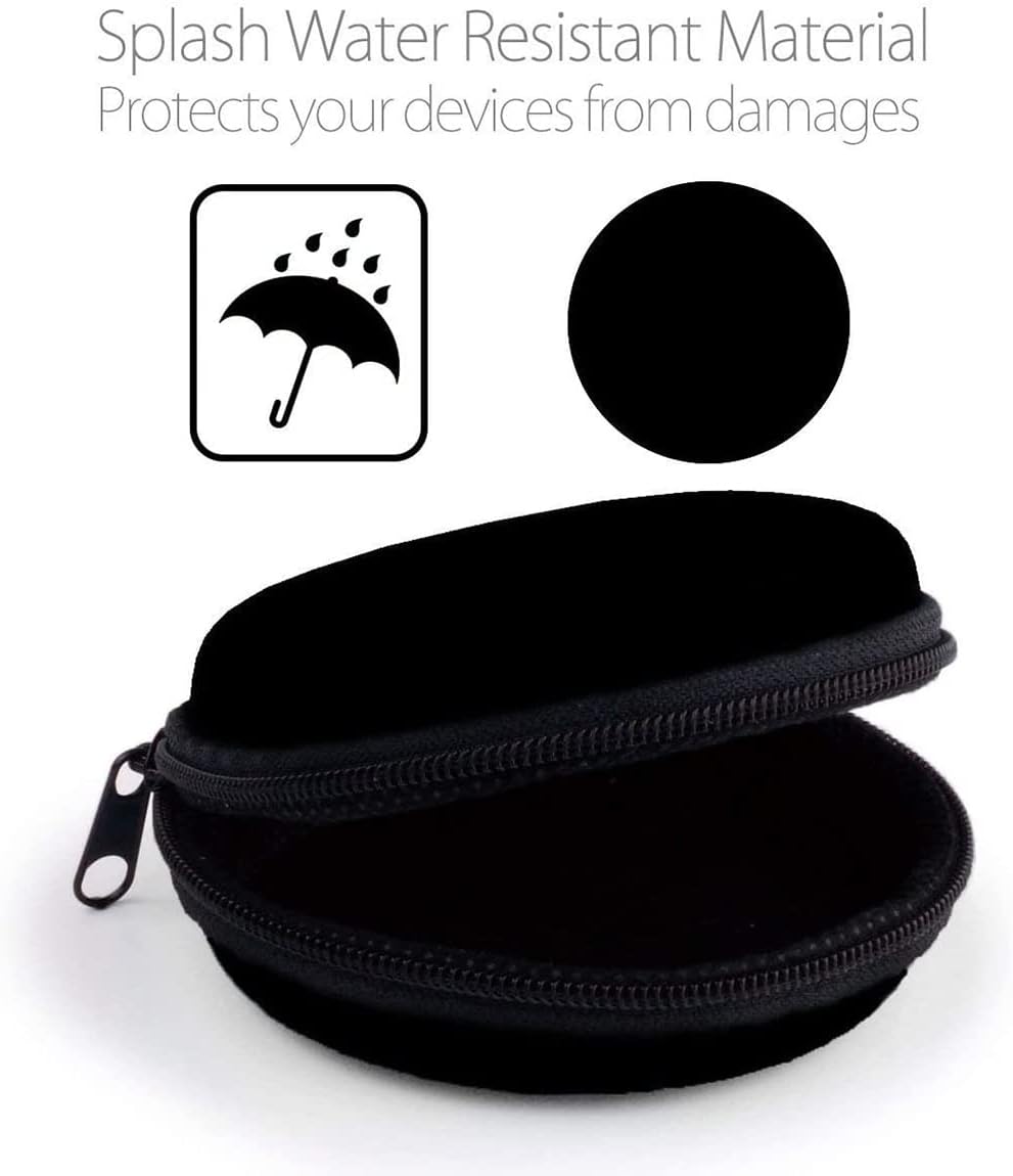 Earphone Case MAS CARNEY Headphone Earbud Hard Protective Carrying Case Bag