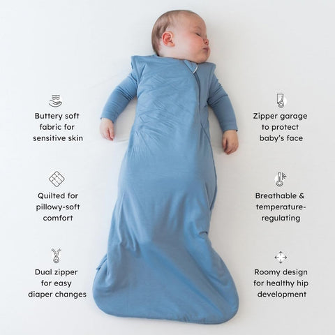 KYTE BABY Sleep Bag 2.5 TOG, Rayon Made From Bamboo Wearable Blanket, Dual Zipper For Infants And Toddlers Nursery Essentials