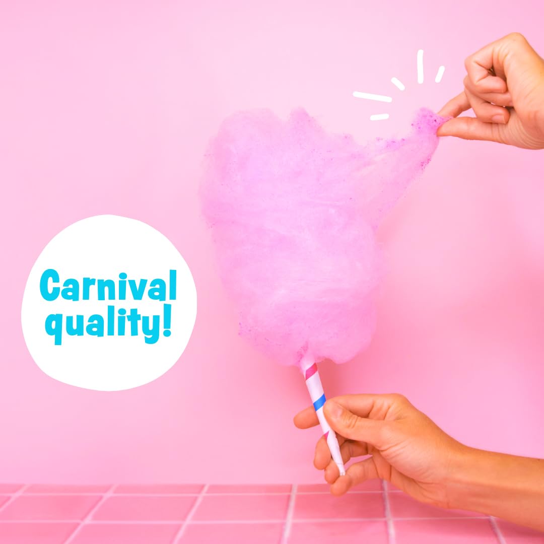 Cotton Candy Express Floss Sugar Variety Pack with 3 - 11oz Plastic Jars of Cherry, Blue Raspberry & Grape Flossing Sugars. Use With Cotton Candy Express Countertop Machine