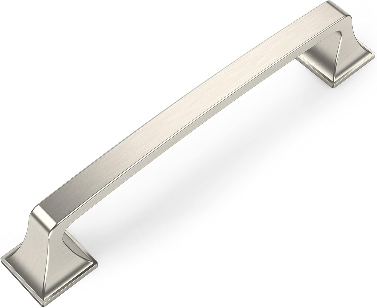 Amerdeco 15 Pack Kitchen Cabinet Handles 5 Inch(128mm) Hole Centers, Brushed Satin Nickel Handles for Kitchen Cabinet Hardware, Cabinet Pulls for Bathroom Dresser Drawer Handles ZH0002