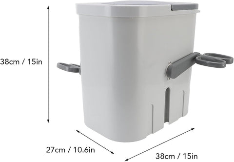 Gonetre Hand Crank Washing Machine Manual Clothes Washer Non Electric Portable Hand Crank Washing Machine For Dormitory Small Apartment RV Travel 27x38x38cm