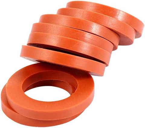 Garden Hose Washer Heavy Duty Rubber Washer, Fit All Standard 3/4" Garden Hose Fittings (40 Pieces)(red)