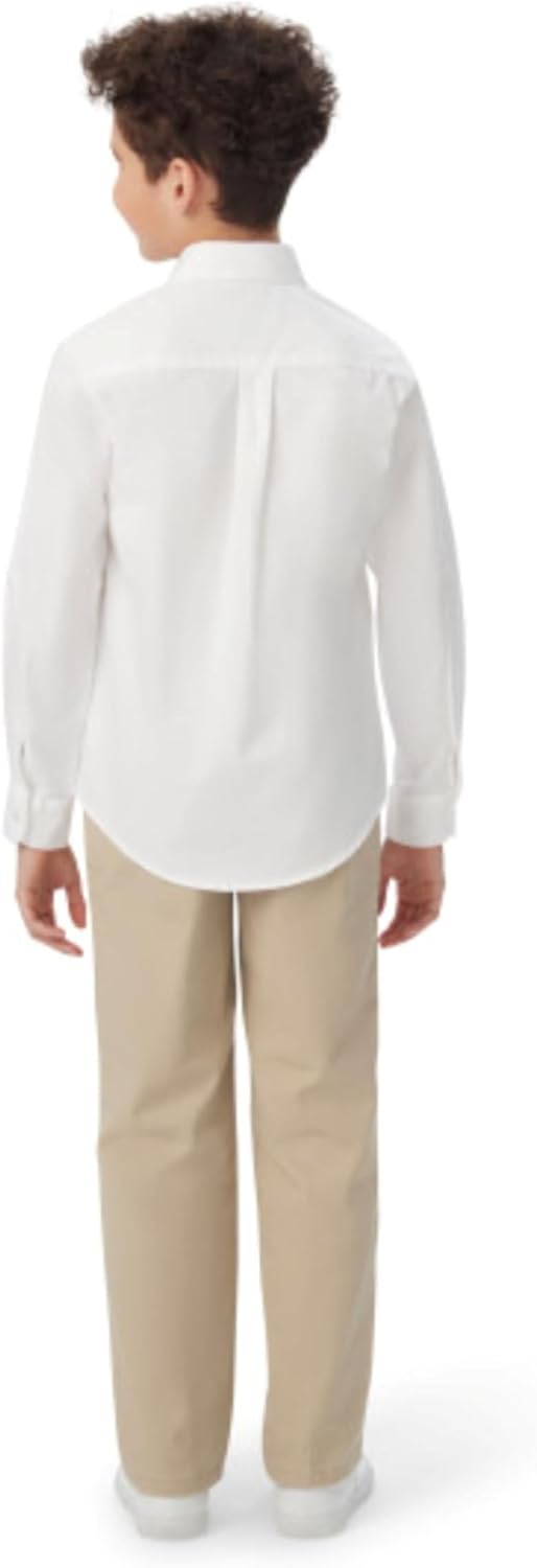 French Toast Boys Long Sleeve Oxford Shirt (Standard & Husky) Button Down Shirt