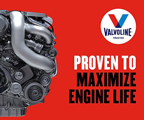 Valvoline High Mileage with MaxLife Technology SAE 20W-50 Synthetic Blend Motor Oil 1 QT, Case of 6