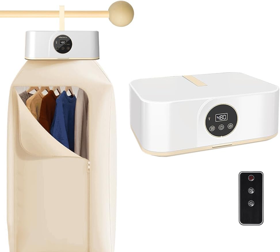 Joyzan Portable Clothes Dryer, Compact Mini Laundry Dryer Adjustable Timer