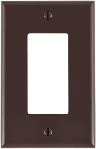 Leviton + 80601-W 1-Gang Decora/GFCI Device Wallplate + Midway Size + Thermoset + Device Mount + White