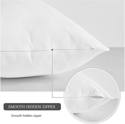 MoonRest® Synthetic Down Alternative 25x25 Square Pillow Insert Form, for Decorative Throw Pillow, Sofa, Cushions, Body and Bed - Pack of 2- Size 25” X 25”