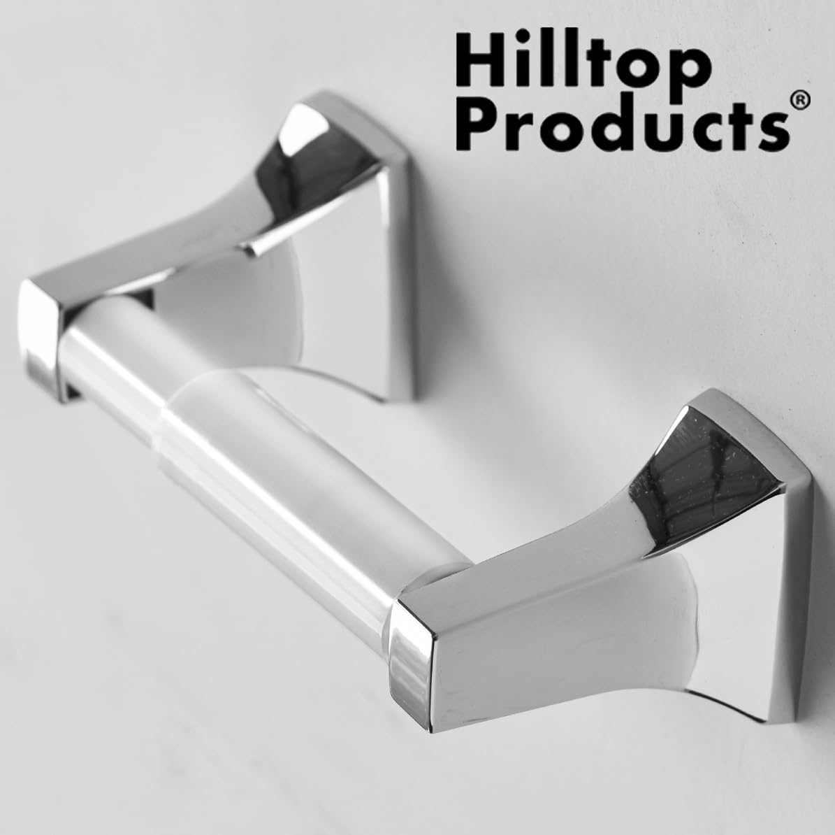 2 Pack White Toilet Paper Holder Spring Loaded Roller Replacement Rod