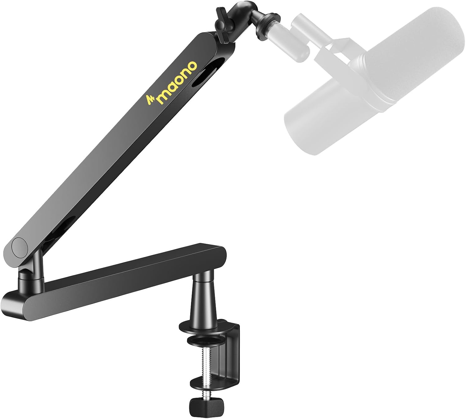 MAONO BA92 Low Profile Mic Boom Arm, Cable Management Microphone Stand