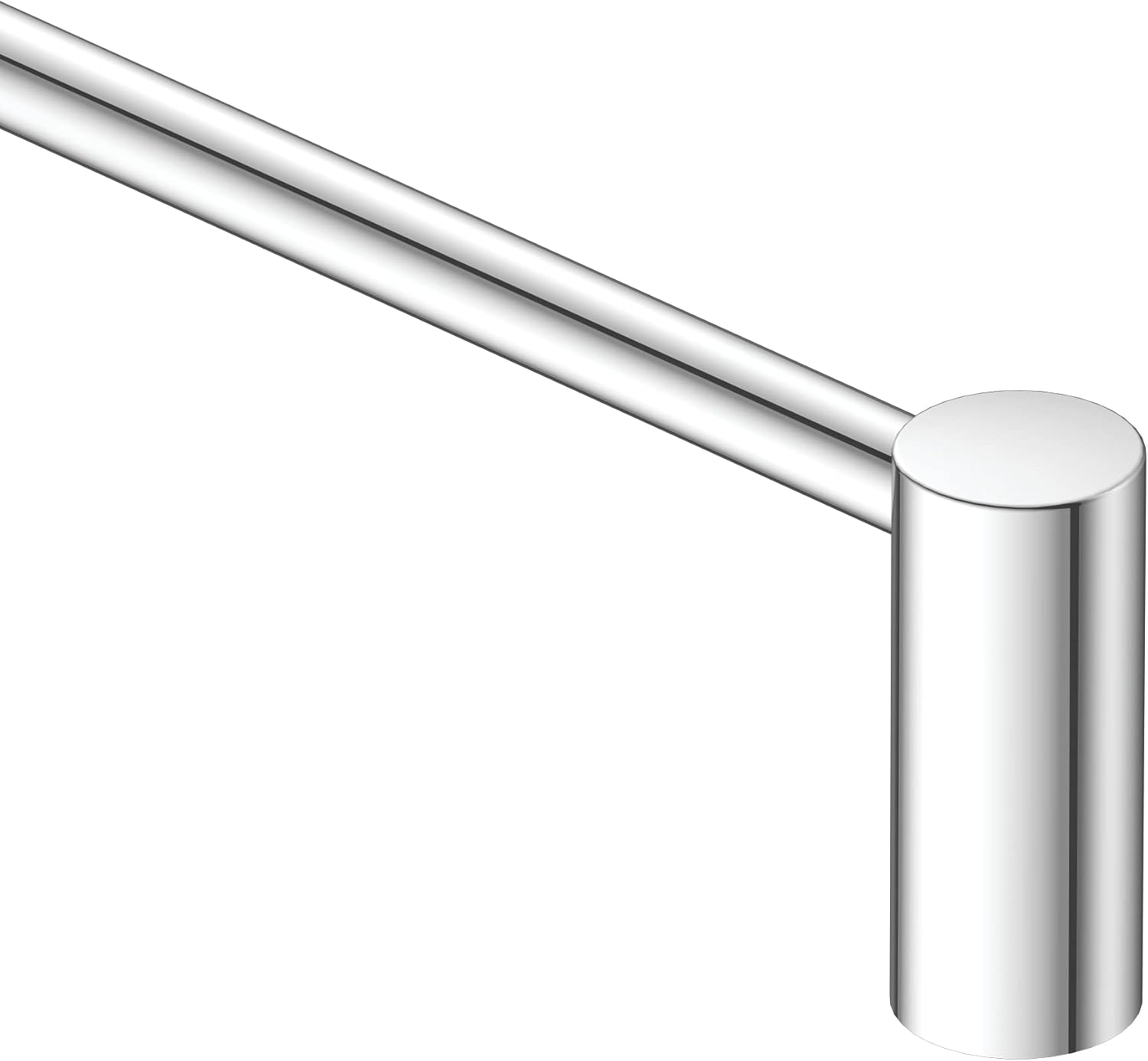 Moen 24-in Align Modern Wall Mounted Chrome Towel Bar Accessory, Sturdy Contemporary Design for Bathroom Towel Storage and Organization, YB0424CH