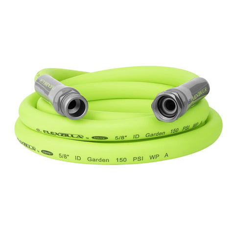 Flexzilla Garden Lead-In Hose 5/8 in. x 10 ft, Heavy Duty, Lightweight, Durable, ZillaGreen - HFZG510YW-E