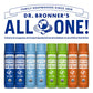 Dr. Bronner's - Organic Lip Balm (Naked, 15 ounce, 6-Pack) - Unscented, Made with Organic Beeswax & Avocado Oil, For Dry Lips, Hands, Chin or Cheeks