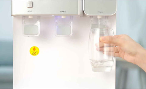 Hot and Cold Water Dispenser with Ice Maker for 5 Gallon Bottle Water Cooler Dispenser Built-in Ice Maker 27 lbs in 24 hrs with Child Safety Lock