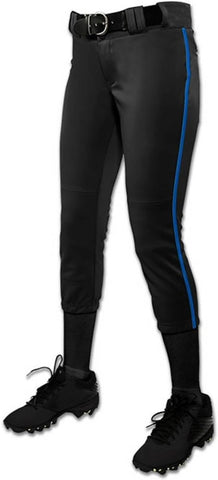 Champro Women's Tournament Traditional Low-Rise Softball Pants with Braid