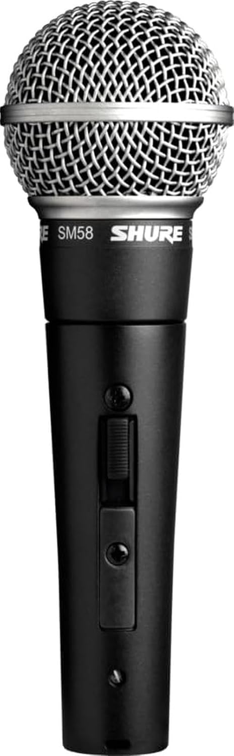 Shure SM58S Pro XLR Dynamic Vocal Microphone with On/Off Switch