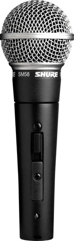 Shure SM58S Pro XLR Dynamic Vocal Microphone with On/Off Switch